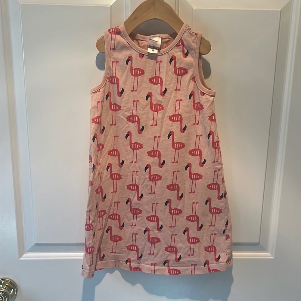 Flamingo Print Kids Dress Hanna Andersson - Pink size 6-7